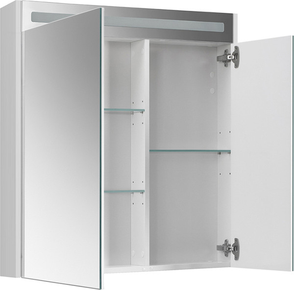 Изображение товара Шкаф с зеркалом для ванной Belux Бристоль ВШ 75 (1, белый глянцевый)