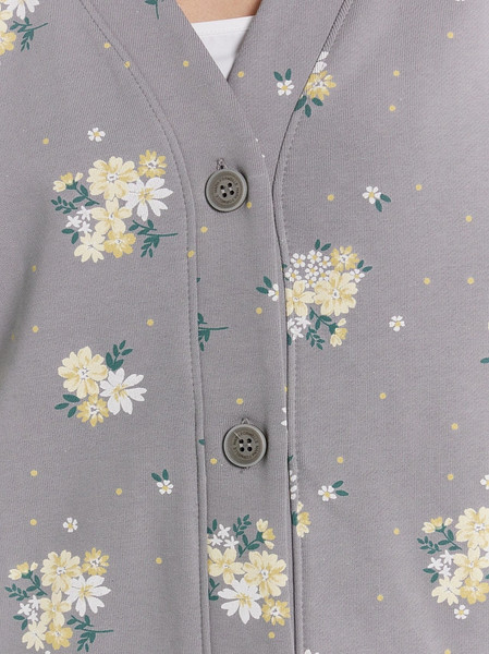 Изображение товара Кардиган Mark Formelle 172114 (р.164/170-84-90, цветы на сером)