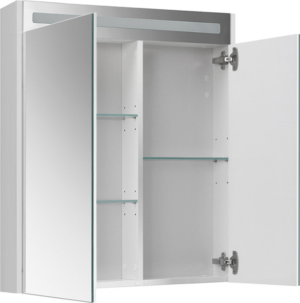 Изображение товара Шкаф с зеркалом для ванной Belux Бристоль ВШ 70 (1, белый глянцевый)