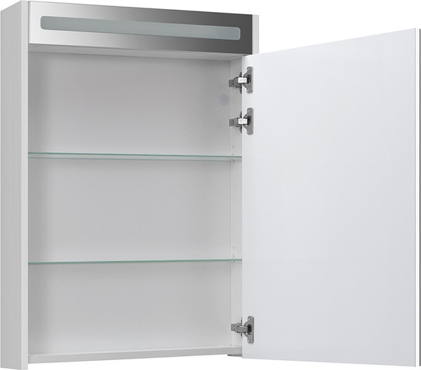 Изображение товара Шкаф с зеркалом для ванной Belux Бристоль ВШ 60 (1, белый глянцевый)