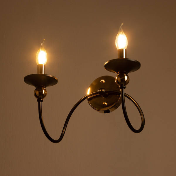 Изображение товара Бра BayerLux Милано 10352953 (черный/золото)