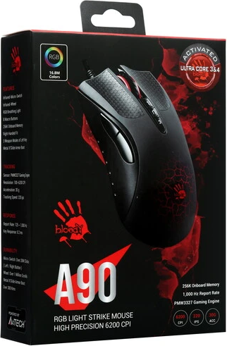 Изображение товара Мышь A4Tech A90A (черный)