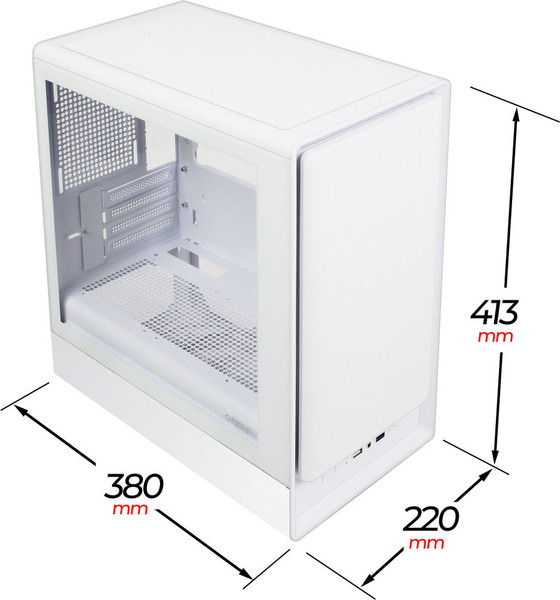 Изображение товара Корпус для компьютера Ginzzu CL460 (белый)