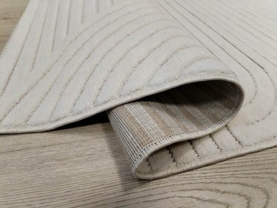 Изображение товара Ковер Radjab Carpet Сканди Сизаль Прямоугольник 10949A / 12211RK (1.6x2.3, Krem/Krem)