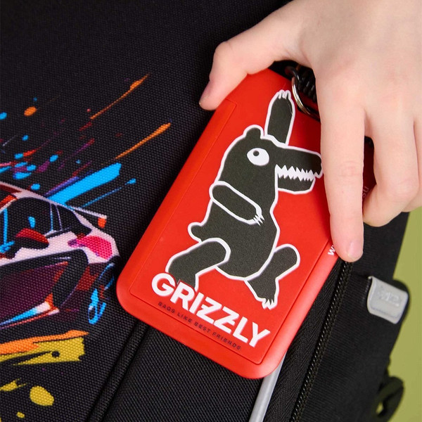 Изображение товара Школьный рюкзак Grizzly RAf-593-3 (черный)