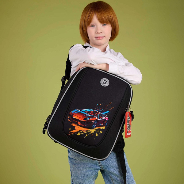 Изображение товара Школьный рюкзак Grizzly RAf-593-3 (черный)