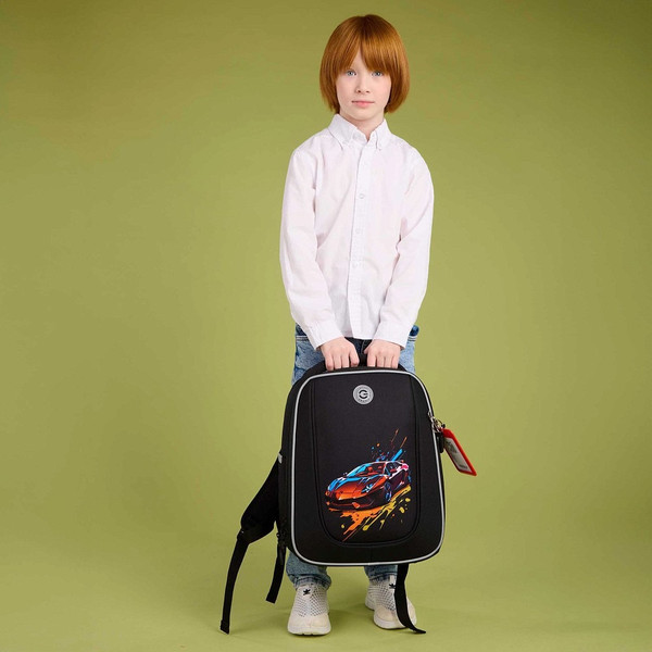 Изображение товара Школьный рюкзак Grizzly RAf-593-3 (черный)