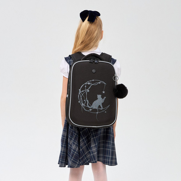 Изображение товара Школьный рюкзак Grizzly RAw-594-6 (черный/разноцветный)