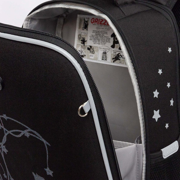 Изображение товара Школьный рюкзак Grizzly RAw-594-6 (черный/разноцветный)