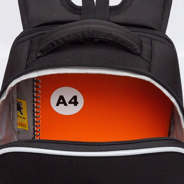 Изображение товара Школьный рюкзак Grizzly RAw-594-6 (черный/разноцветный)