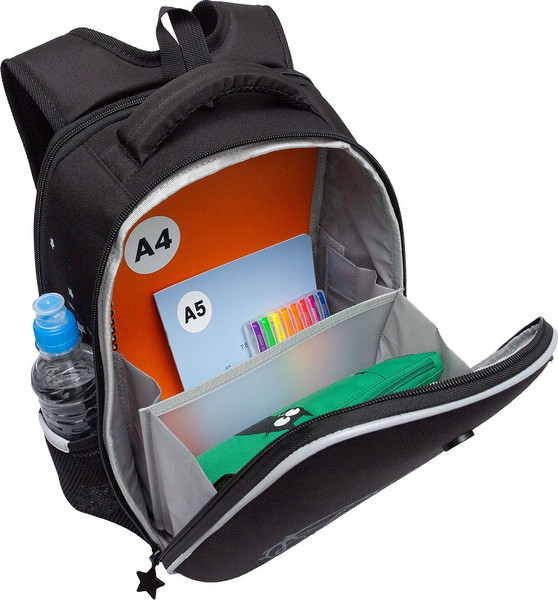 Изображение товара Школьный рюкзак Grizzly RAw-594-6 (черный/разноцветный)