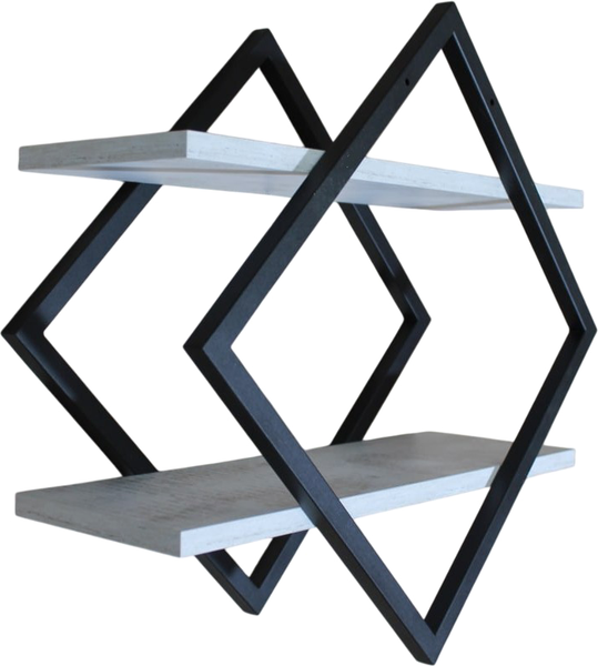 Изображение товара Полка Allerd Ромб 50x50 / 4070210200 (черный муар/энигма)