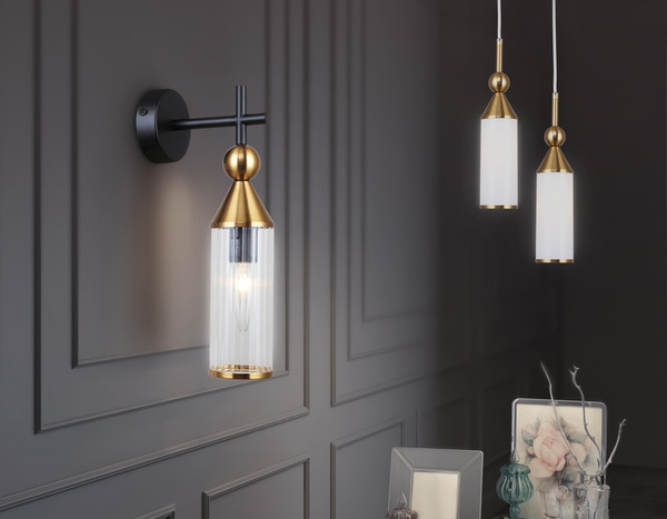 Изображение товара Потолочный светильник Ambrella LH55271 BS/FR (латунь/белый матовый)