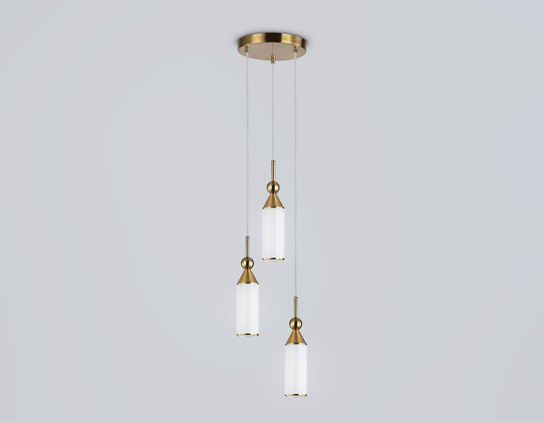 Изображение товара Люстра Ambrella LH55272/3 BS/FR (латунь/белый матовый)