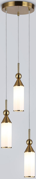 Изображение товара Люстра Ambrella LH55272/3 BS/FR (латунь/белый матовый)