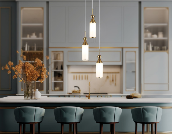 Изображение товара Люстра Ambrella LH55272/3 BS/FR (латунь/белый матовый)