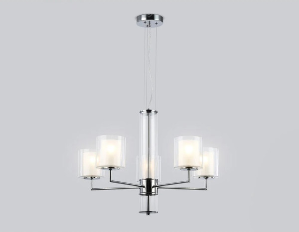 Изображение товара Люстра Ambrella LH56001/5 СH/FR (хром/белый матовый)