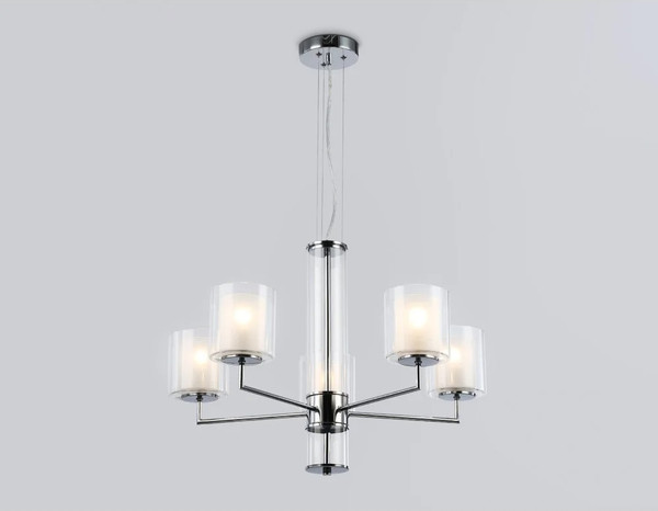 Изображение товара Люстра Ambrella LH56001/5 СH/FR (хром/белый матовый)
