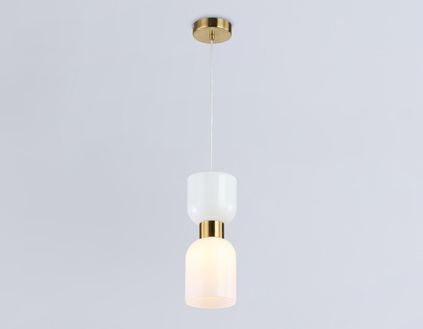 Изображение товара Потолочный светильник Ambrella LH56091 BS/FR (латунь/белый матовый)