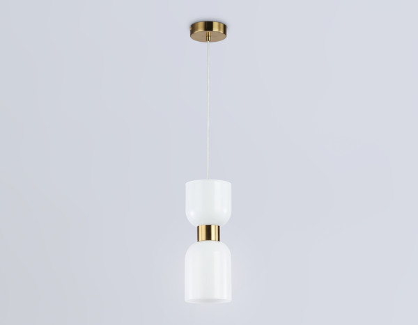 Изображение товара Потолочный светильник Ambrella LH56091 BS/FR (латунь/белый матовый)