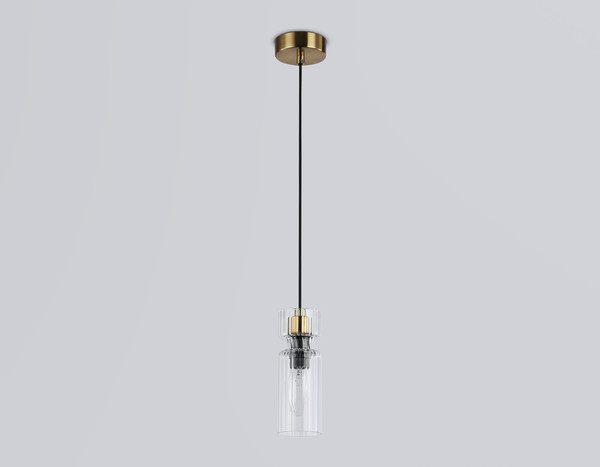 Изображение товара Потолочный светильник Ambrella LH56111 BK/BS/CL (черный/латунь/прозрачный)