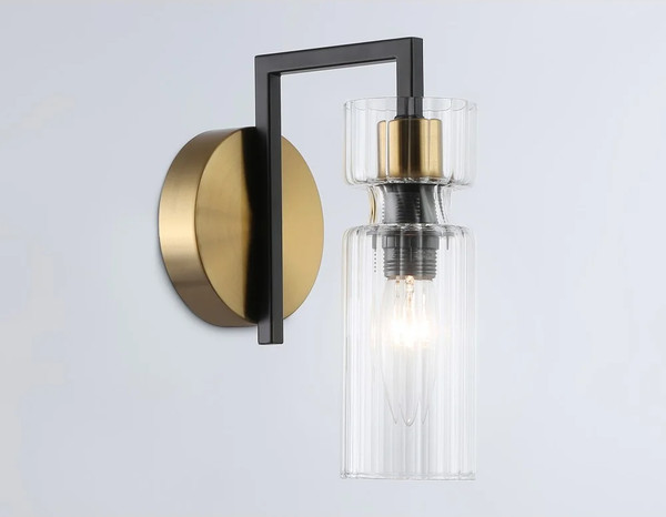 Изображение товара Бра Ambrella LH56119 BK/BS/CL (черный/латунь/прозрачный)