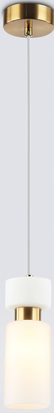 Изображение товара Потолочный светильник Ambrella LH56122 BS/FR (латунь/белый матовый)