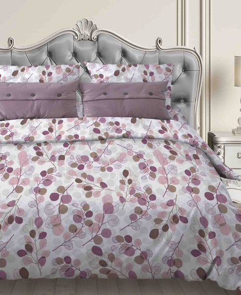 Изображение товара Комплект постельного белья Бояртекс №288 Эвкалипт 9/2 Вид Евро (бязь, розовый)