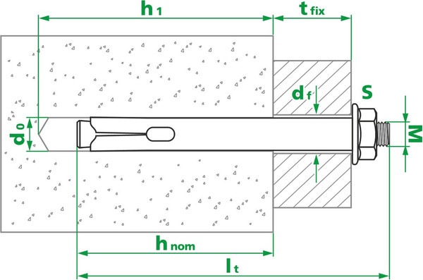 Изображение товара Анкерный болт ЕКТ 12х150 / B0011636