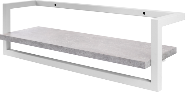 Изображение товара Полка Allerd 40 Rion 40x18x18 / 4080110500 (белый муар/бетон)