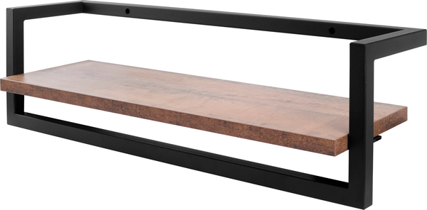 Изображение товара Полка Allerd 40 Rion 40x18x18 / 4080210300 (черный муар/австралийское дерево)