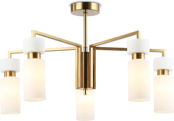 Изображение товара Люстра Ambrella LH56124/5 BS/FR (латунь/белый матовый)