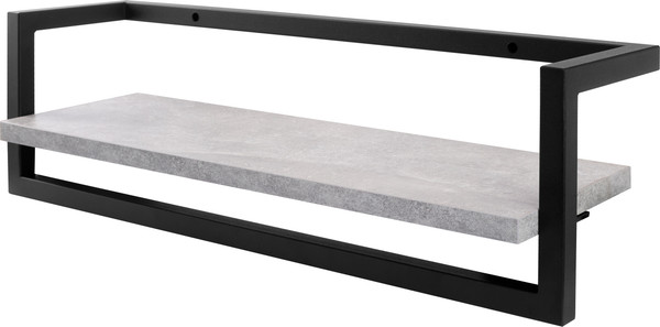 Изображение товара Полка Allerd 60 Rion 60x18 / 4090210500 (черный муар/бетон)