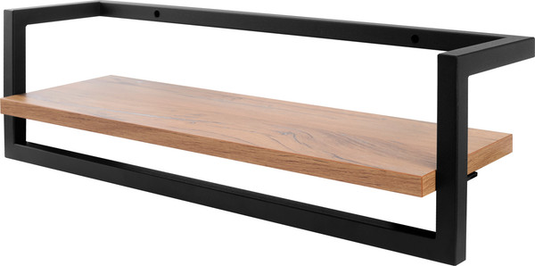 Изображение товара Полка Allerd 60 Rion 60x18 / 4090210600 (черный муар/дуб нокс)