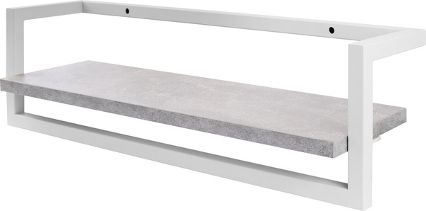 Изображение товара Полка Allerd 80 Rion 80x18 / 4100110500 (белый муар/бетон)