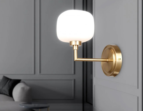 Изображение товара Бра Ambrella LH53021 BS/FR (латунь/белый матовый)