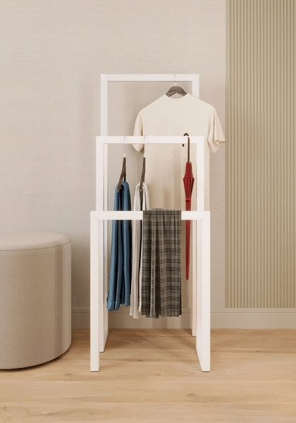 Изображение товара Вешалка для одежды Allerd 120 Geon 120x45 / 1080100000 (белый муар)