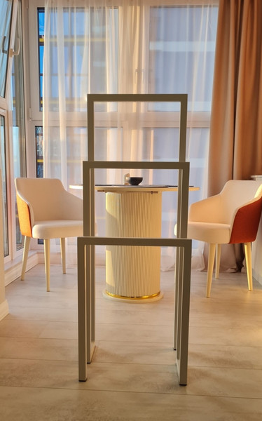 Изображение товара Вешалка для одежды Allerd 120 Geon 120x45 / 1080100000 (белый муар)