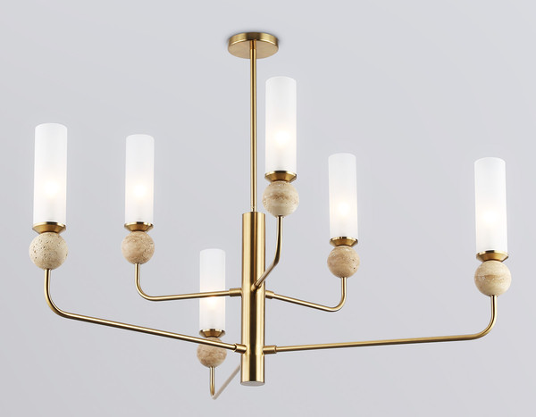 Изображение товара Люстра Ambrella LH53251/6 BS/FR (латунь/белый матовый)