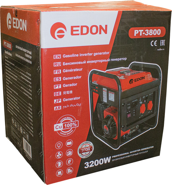 Изображение товара Инверторный генератор Edon PT-3800 / 30290