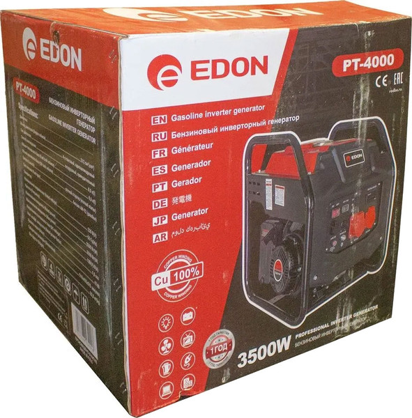Изображение товара Инверторный генератор Edon PT-4000 / 30291