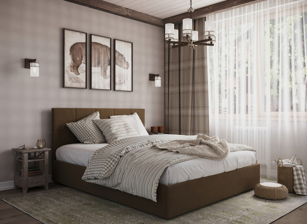 Изображение товара Двуспальная кровать Moon Family 1261 / MF011900