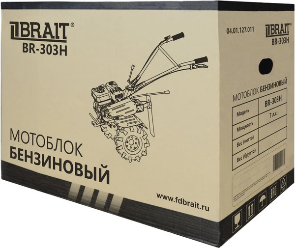 Изображение товара Мотоблок бензиновый Brait BR-303H