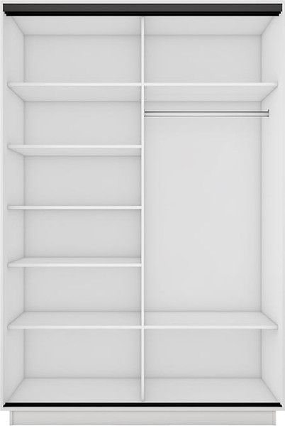 Изображение товара Шкаф-купе ТриЯ Румер-2 СШК 3.120.60-11.13 2-х дверный (белый снег/белый снег/зеркало)