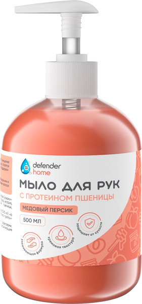 Изображение товара Мыло жидкое Defender Auto Персик / 15201 (500мл)