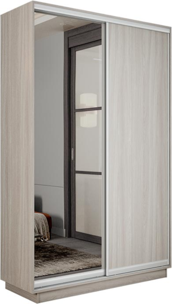 Изображение товара Шкаф-купе ТриЯ Румер-2 СШК 3.120.60-11.13 2-х дверный (ясень шимо светлый/ясень шимо светлый/зеркало)