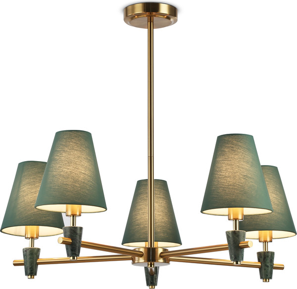 Изображение товара Люстра Ambrella LH75051/5 BS/GN (латунь/зеленый)