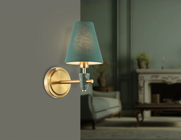 Изображение товара Бра Ambrella LH75055 BS/GN (латунь/зеленый)