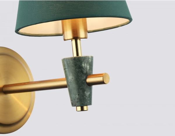 Изображение товара Бра Ambrella LH75055 BS/GN (латунь/зеленый)