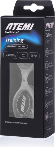 Изображение товара Очки для плавания Atemi High Pace / THP1BK (черный)